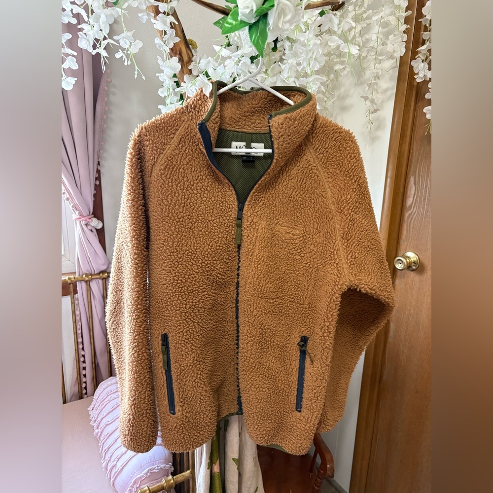 Manastash Cozy Sherpa Teddy Zip-Up Jacket - Brown